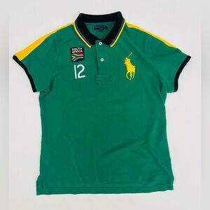Ralph Lauren South Africa polo women’s size XL green and yellow